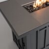 Iron Metal Gas Fire Pit - Heavy Duty Steel Design with Glass Tabletop & Slide-Out Tank Holder for Patio & Backyard (3)
